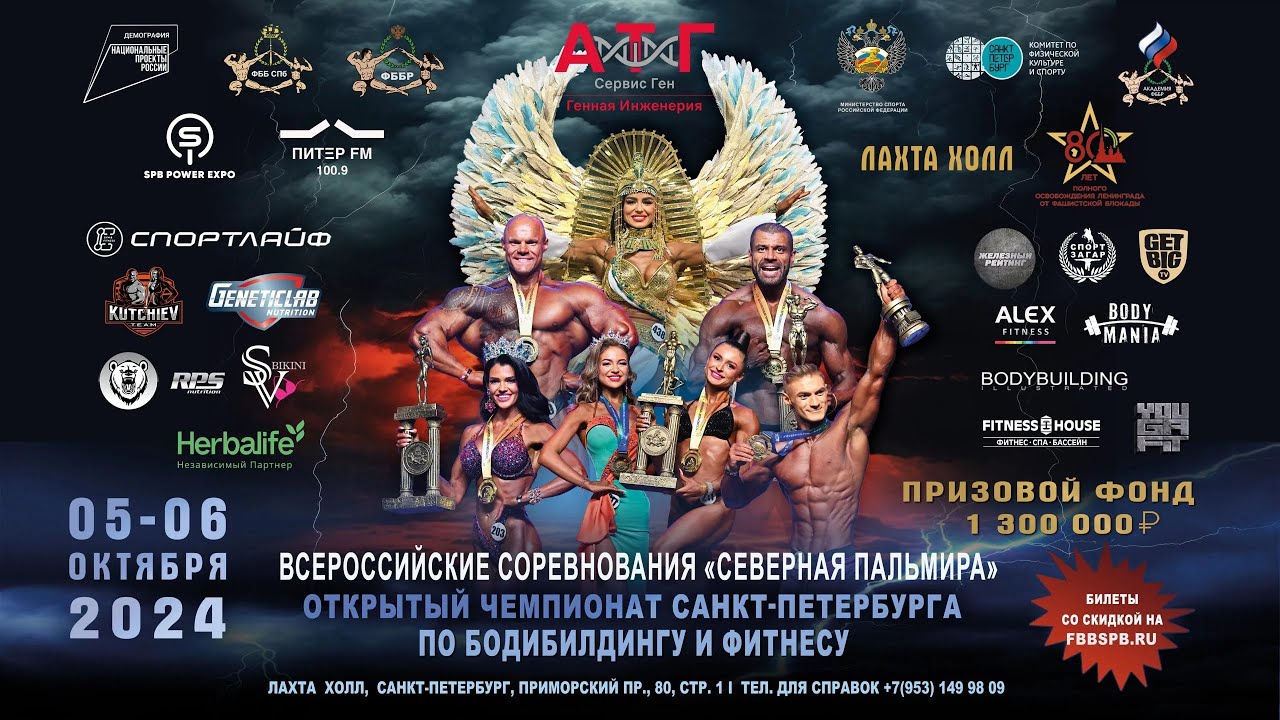 Чемпионат Санкт-Петербурга по бодибилдингу - 2024 (2 день)