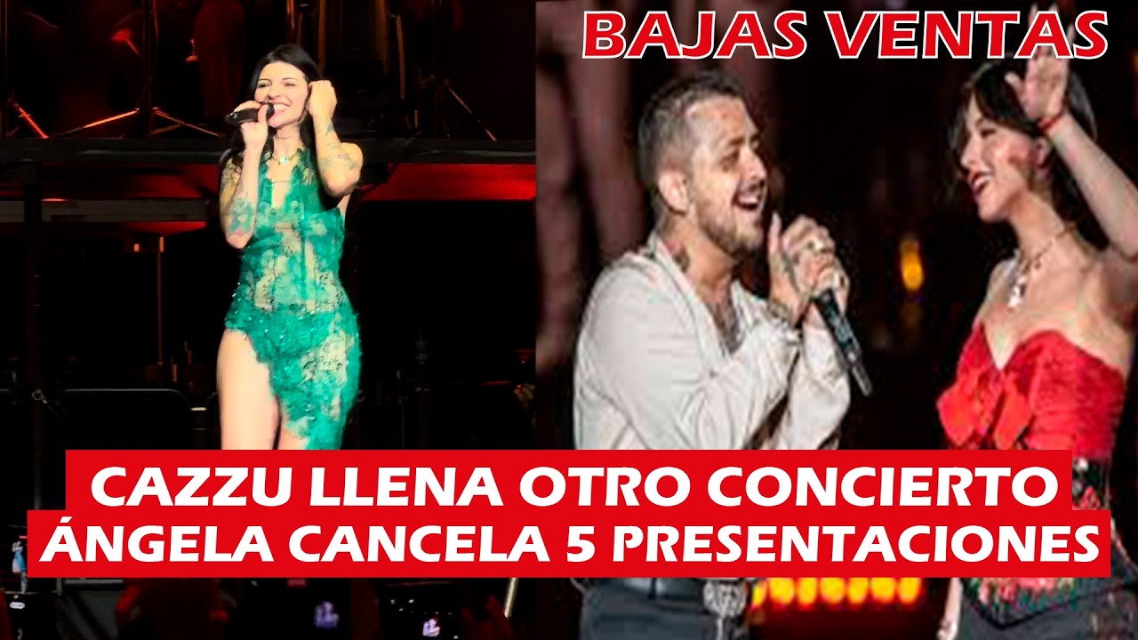 Ángela Aguilar cancela 5 conciertos y Cazzu triunfa en México con conciertos llenos