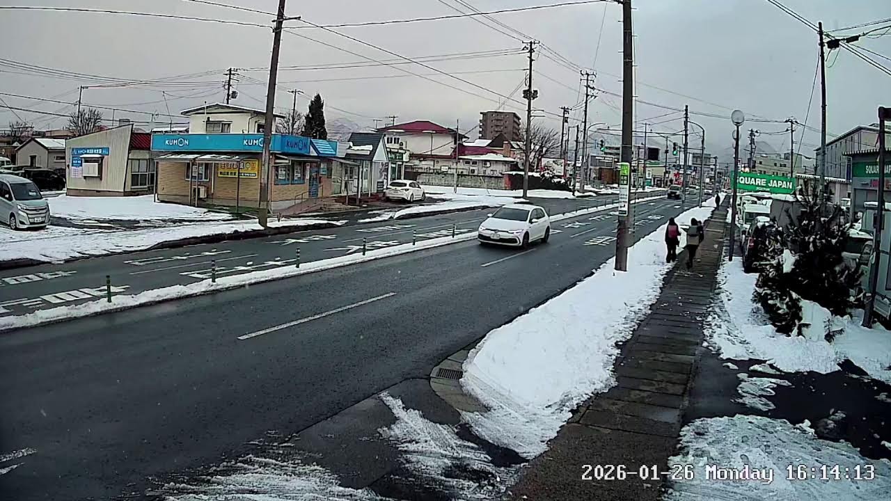 山形県山形市南館国道348号線ライブカメラ Yamagata Yamagatashi Live camera.world.cam