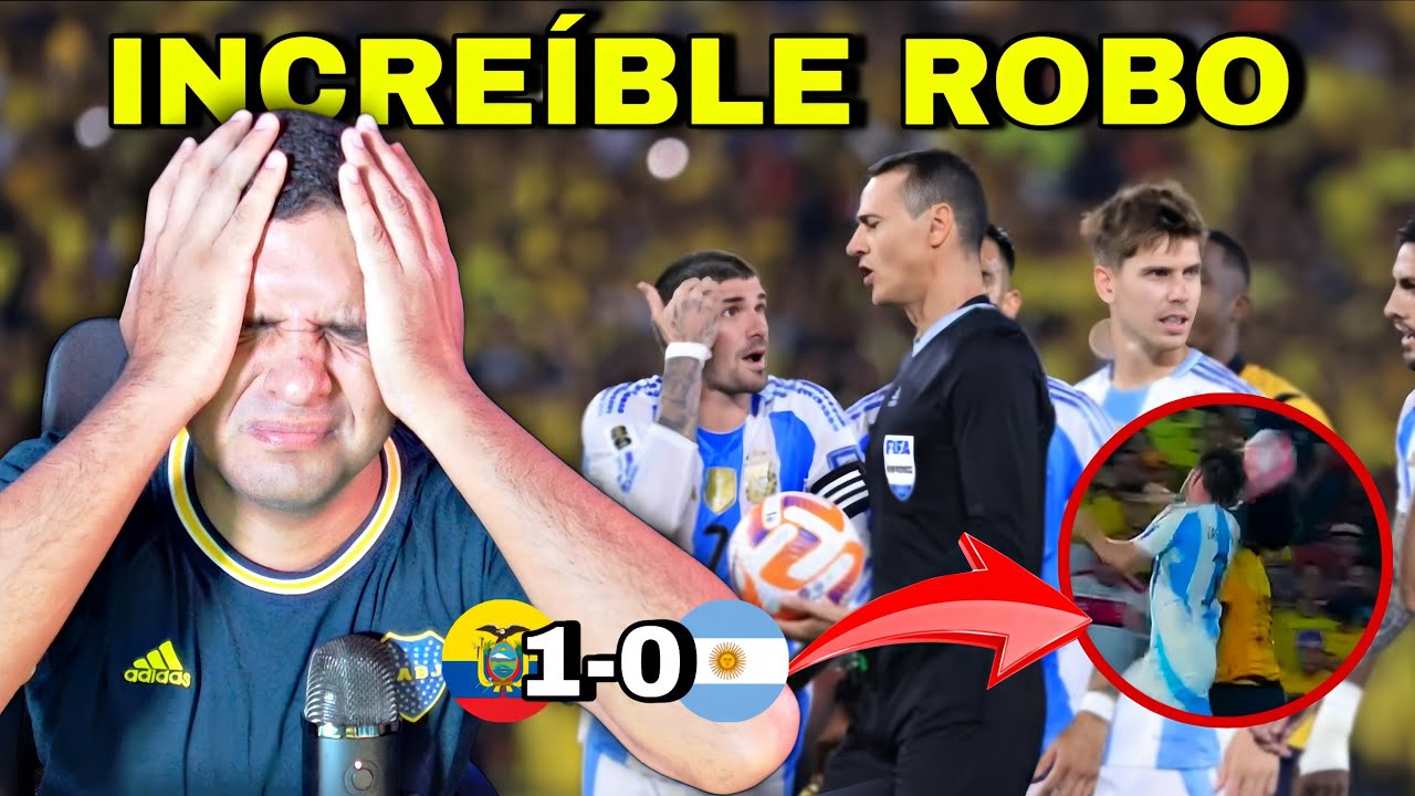 ECUADOR 1 VS ARGENTINA 0. REACCIÓN A LA DERROTA DE ARGENTINA VS ECUADOR.