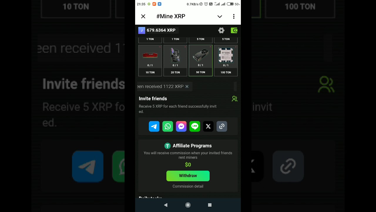 मेरा XRP टेलीग्राम प्रोजेक्ट से पैसे निकालने का प्रयास कैसे करें | मेरा XRP बॉट निकासी काम कर रहा...
