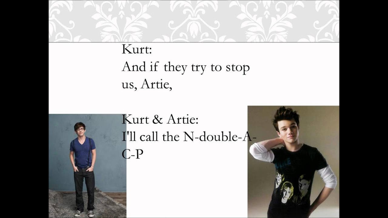 You Can't Stop The Beat Glee Lyrics