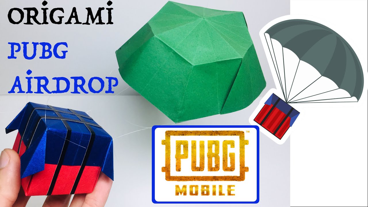 Origami PUBG AİRDROP & How To Make / Kağıttan Airdrop Yapımı ( Pubg Mobile)