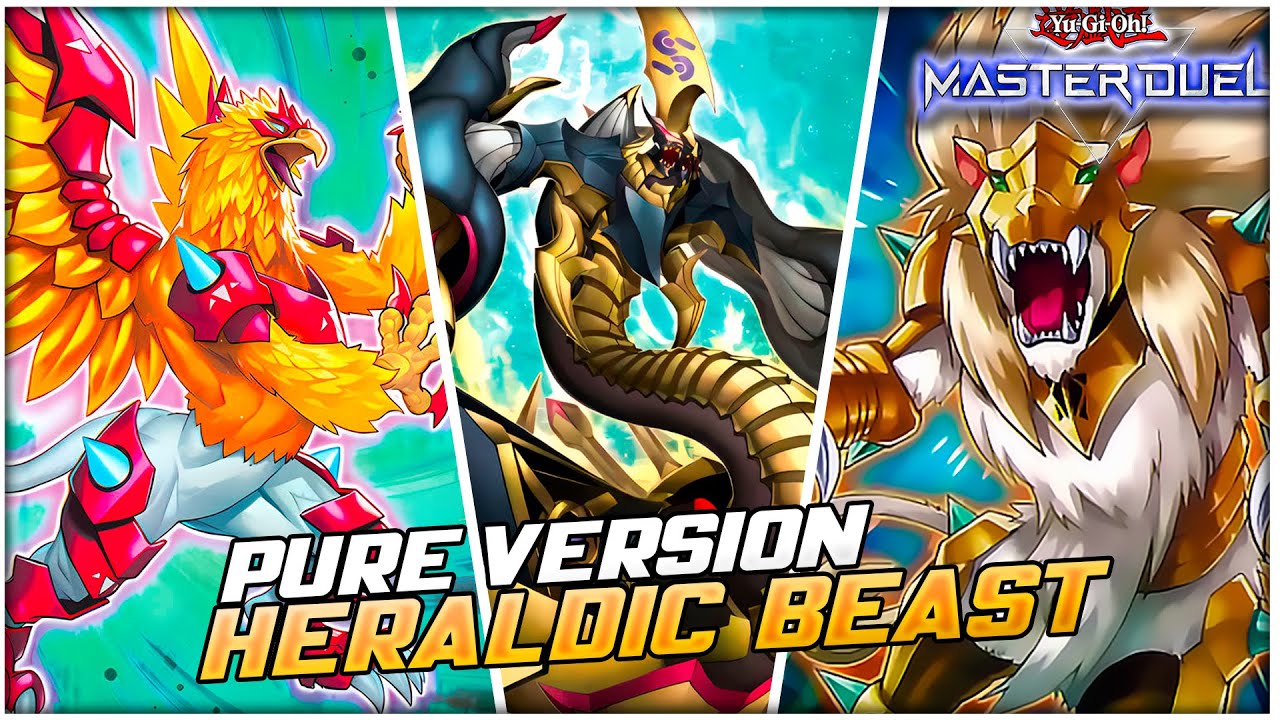 NO RYZEAL! Pure Heraldic Beast Deck ft NEW Support! | Deck List & Combo | Yu-Gi-Oh! Master Duel