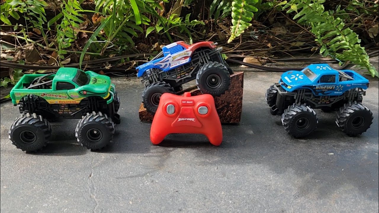 New Bright 1:43 Scale R/C Monster Trucks With Underglow #rc #monstertruck #rctruck #underglow
