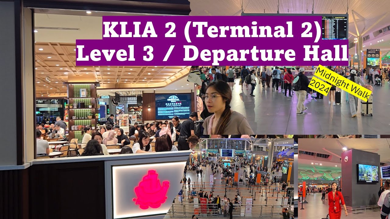 🇲🇾 Malaysia International Airport | Gateway@KLIA2 (T2) Level 3 Departure  Hall (4/4) Night Walk 2024
