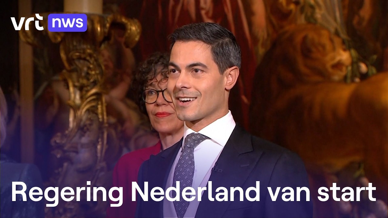 Rob Jetten legt eed af als Nederlandse minister-president bij koning Willem-Alexander