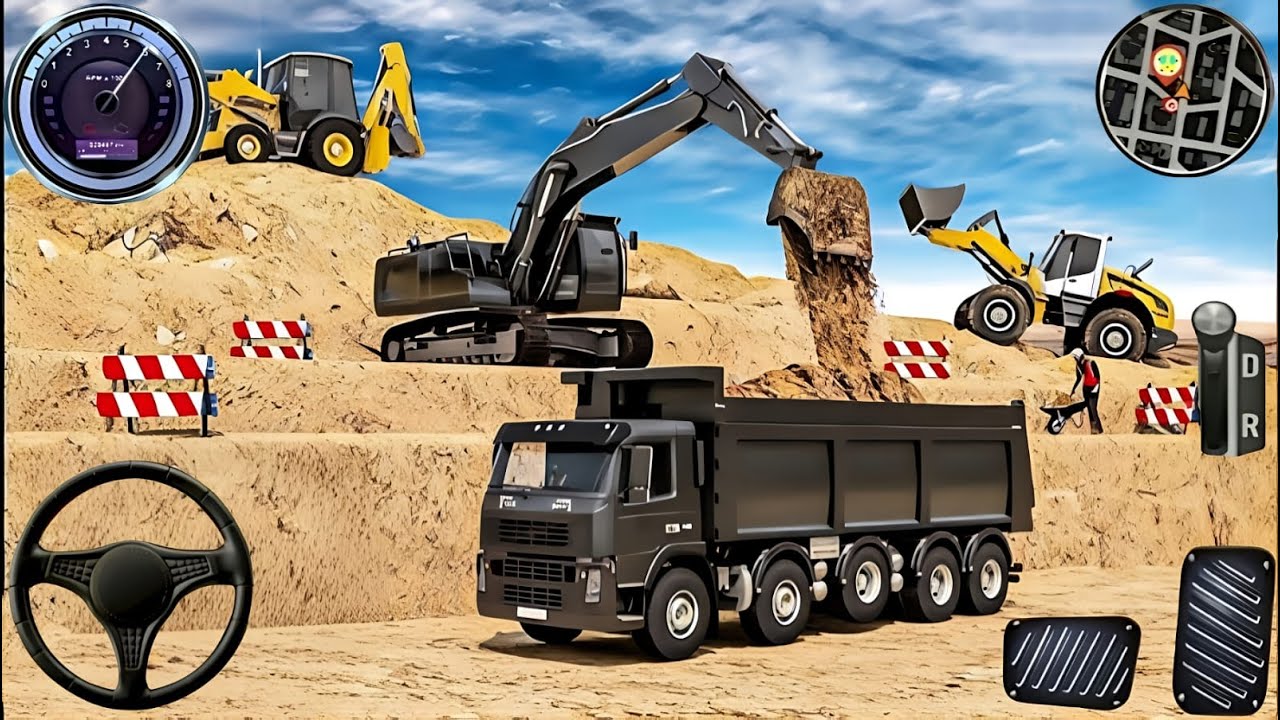 City Construction JCB Excavator 3D - Heavy Crane Driving Simulator - Android Gameplay