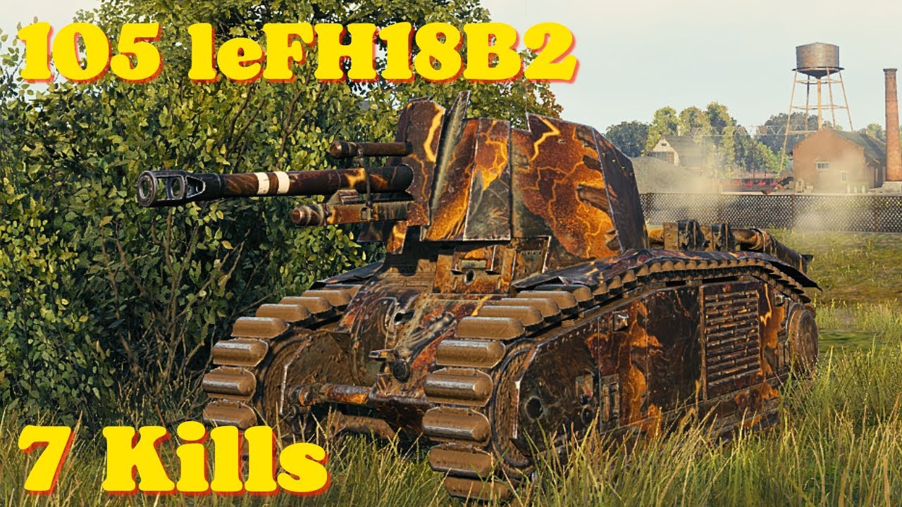 World of tanks 105 leFH18B2 - 2,6 K Damage 7 Kills, wot replays