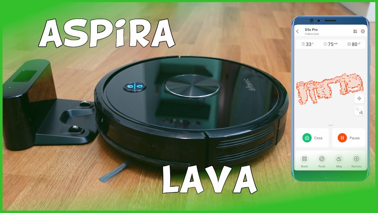 Recensione robot aspirapolvere lavapavimenti Ultenic D5s Pro