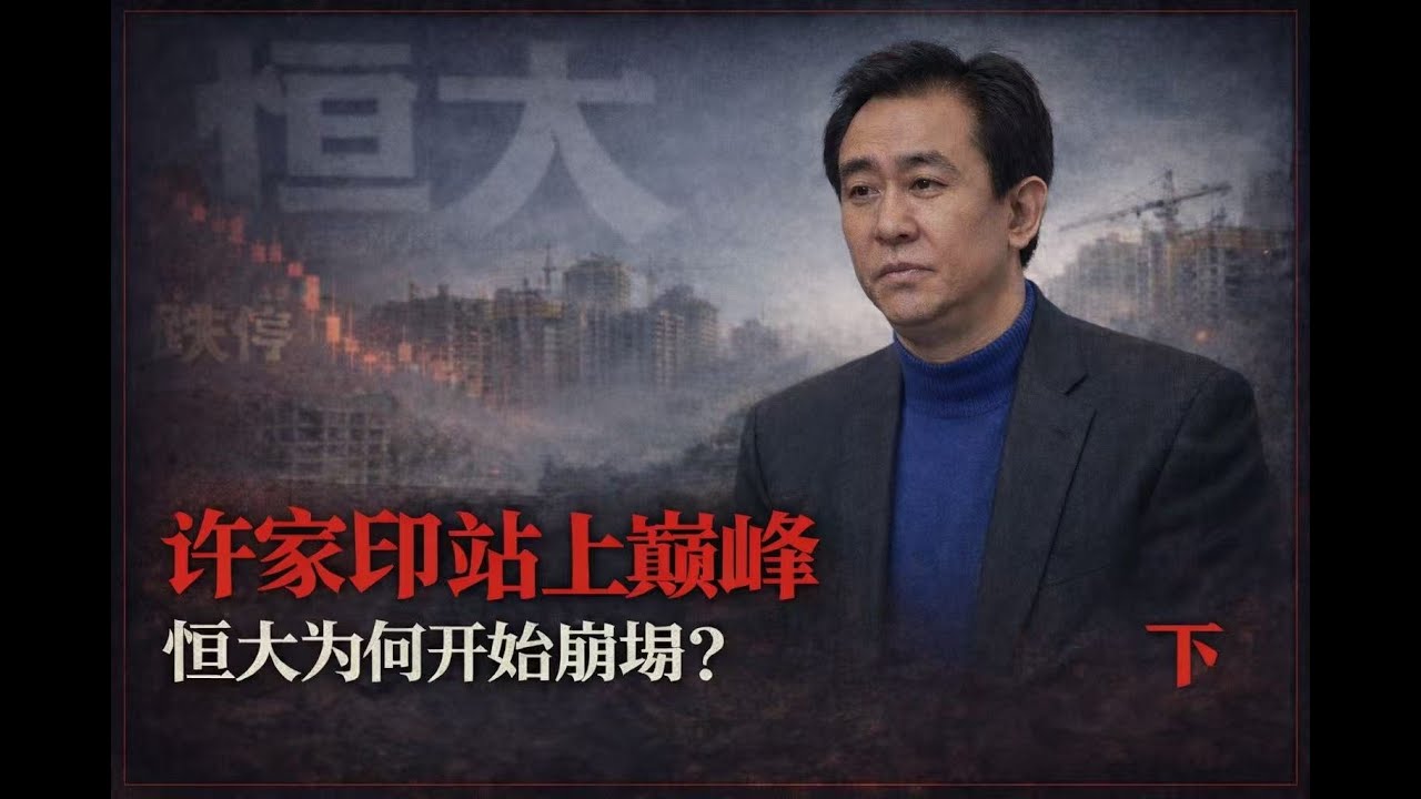 他站在巔峰，恆大成為中國房地產第一。資金斷裂、連環爆雷、資本抽身，一切開始失控並急速下墜。許家印，是在哪一步回不了頭的？
