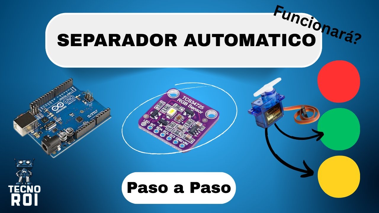 Separador de colores automático con Arduino (¡Sensor de color real!)🤖