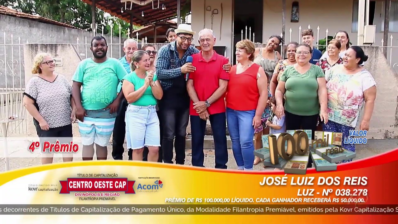 SORTEIO CENTRO OESTE CAP - AO VIVO   -   29/03/2026