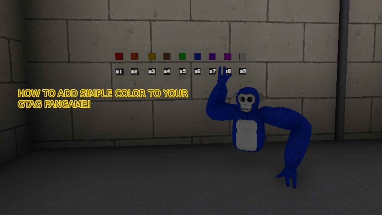 How To Add Simple Color To Your Gorilla Tag Fangame!