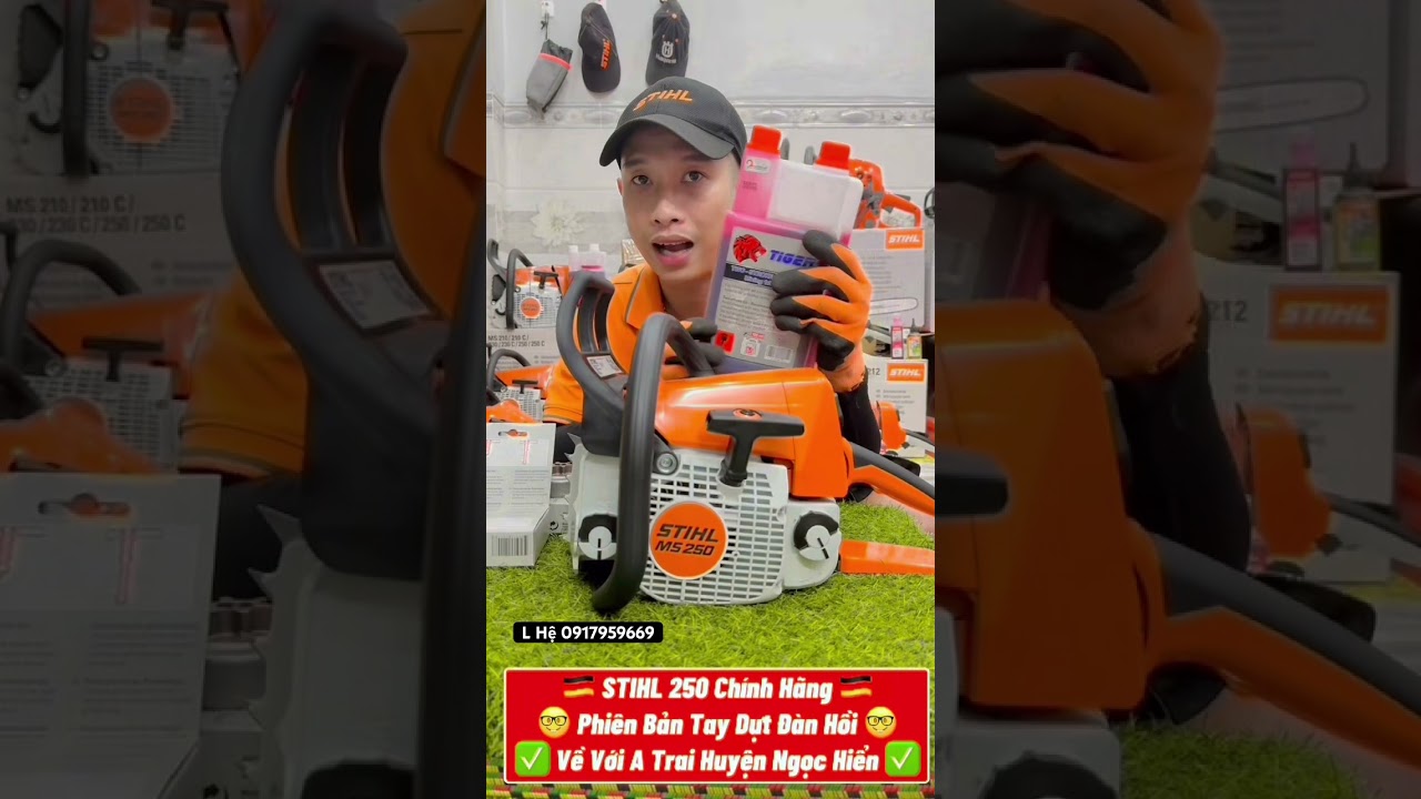 🇩🇪STIHL 250 Chính Hãng 🇩🇪✅Phiên Bản Tay Dựt Đàn Hồi✅ ❤️Quá Đã❤️ 