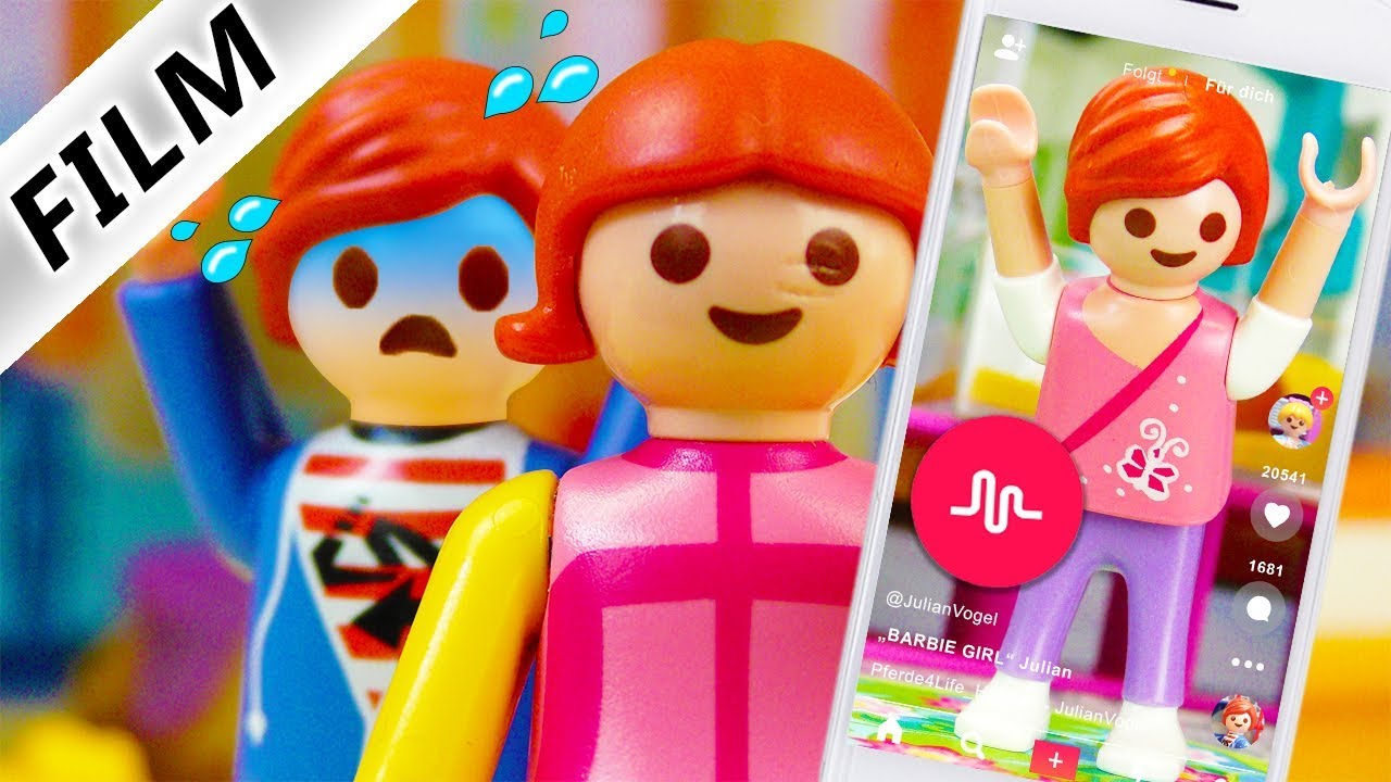 Playmobil Film Deutsch PEINLICHES MUSICAL.LY VON JULIAN! ER LIEBT DEN BARBIE GIRL SONG Familie Vogel