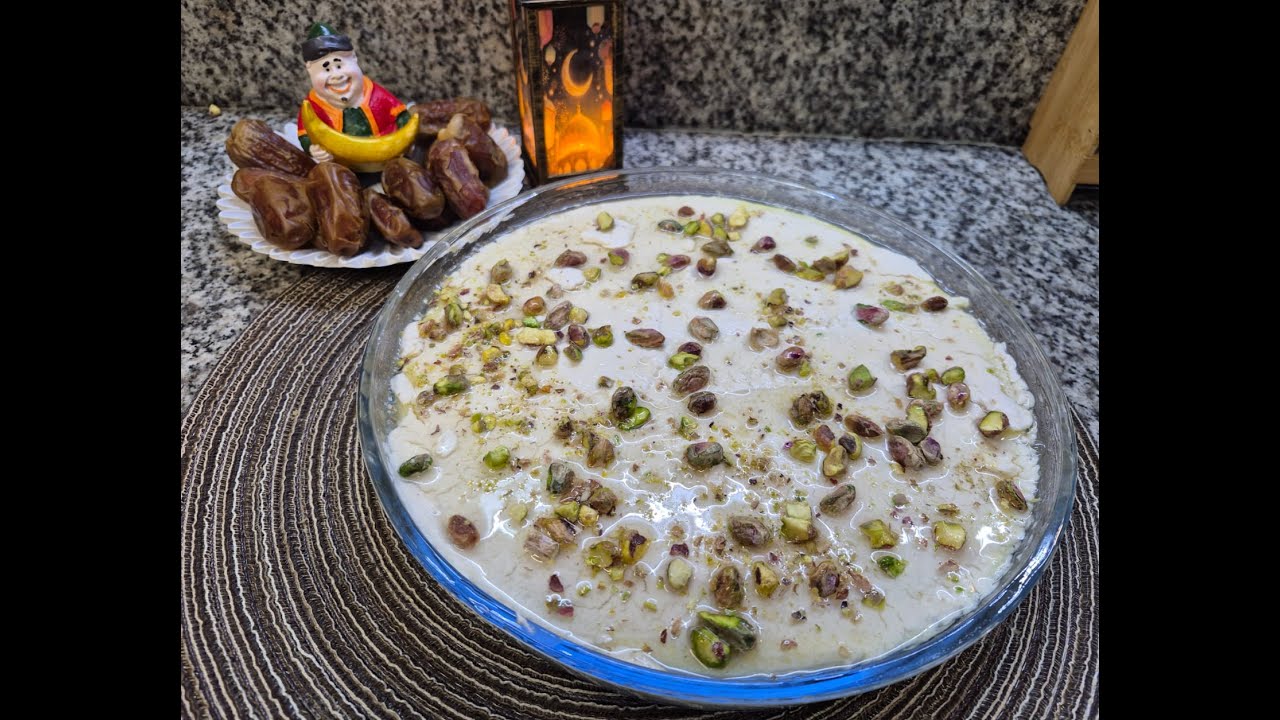 محلبي السميد [حلوى ليالي لبنان] على طريقتي. وصفات رمضانية - Semolina pudding