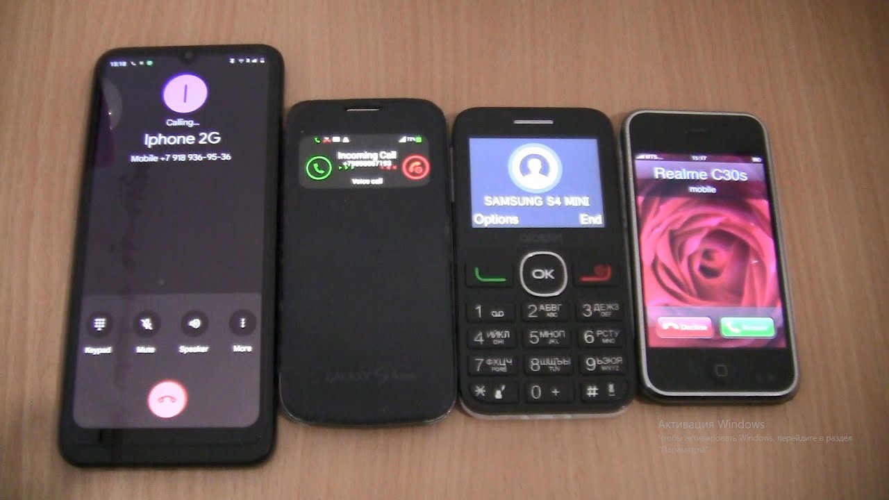 incoming+Outgoing call at the Same Time Samsung Galaxy S4 mini cover+Iphone 2G+htc+Realme c30s
