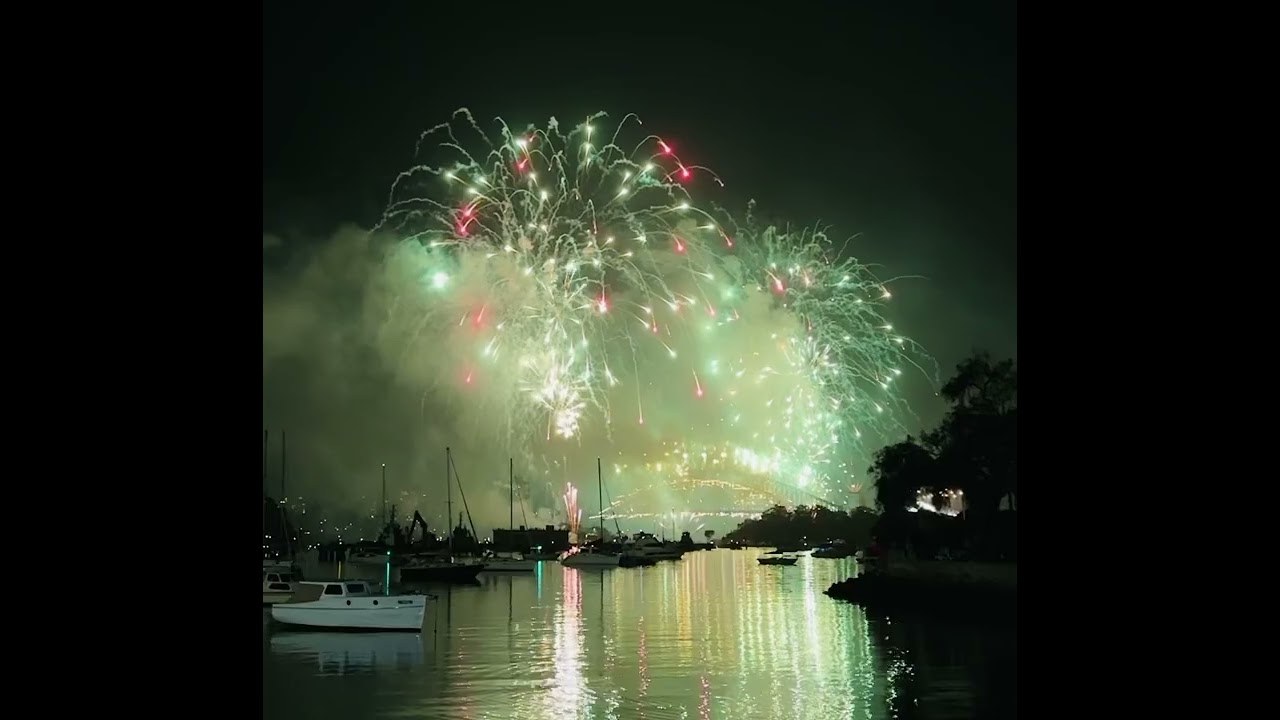2026 count down fireworks with Elly 17 months baby in Sydney