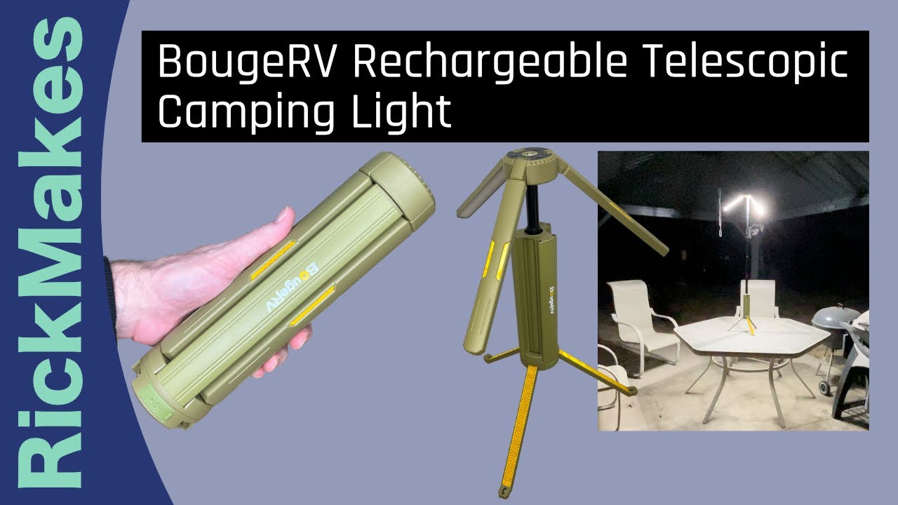 BougeRV Rechargeable Telescopic Camping Light