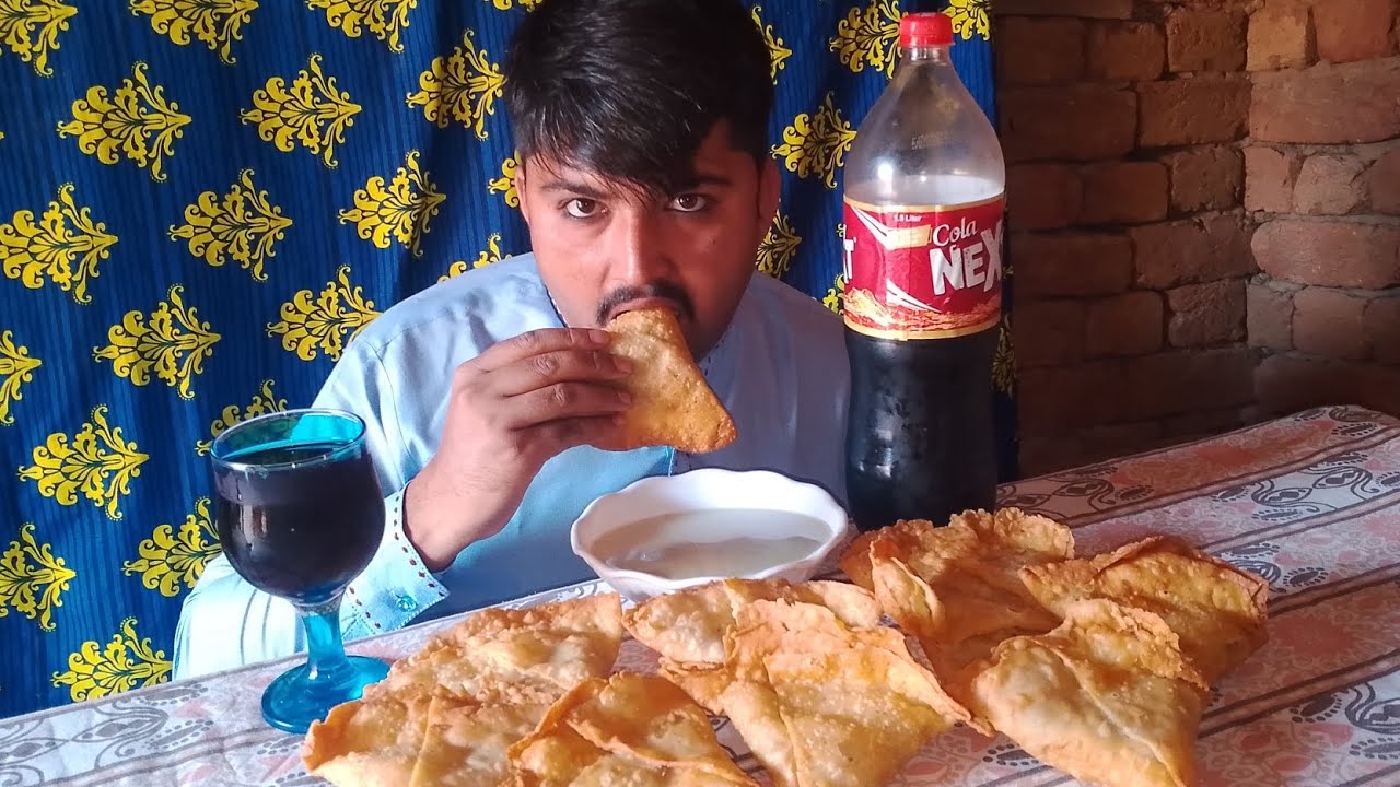 10 samosa 😍itne sare kaise khaunga main challenge 😛🥰