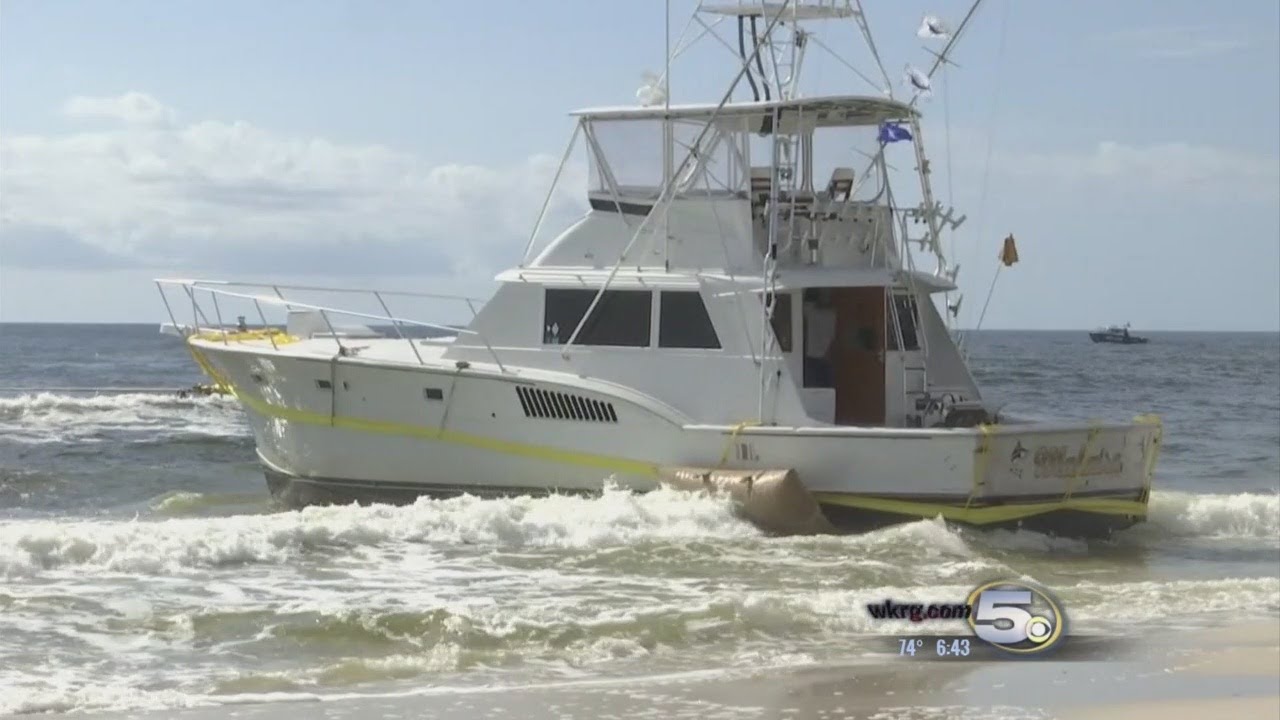 Fishing Boat Finally Rescued in Orange Beach After Days Stranded Ashore