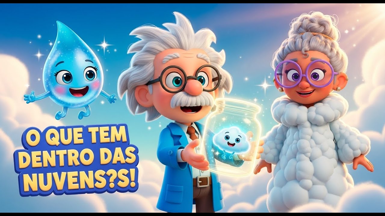 Como Nascem as Nuvens? ☁️ Uma Aventura no Céu com o Professorzinho!