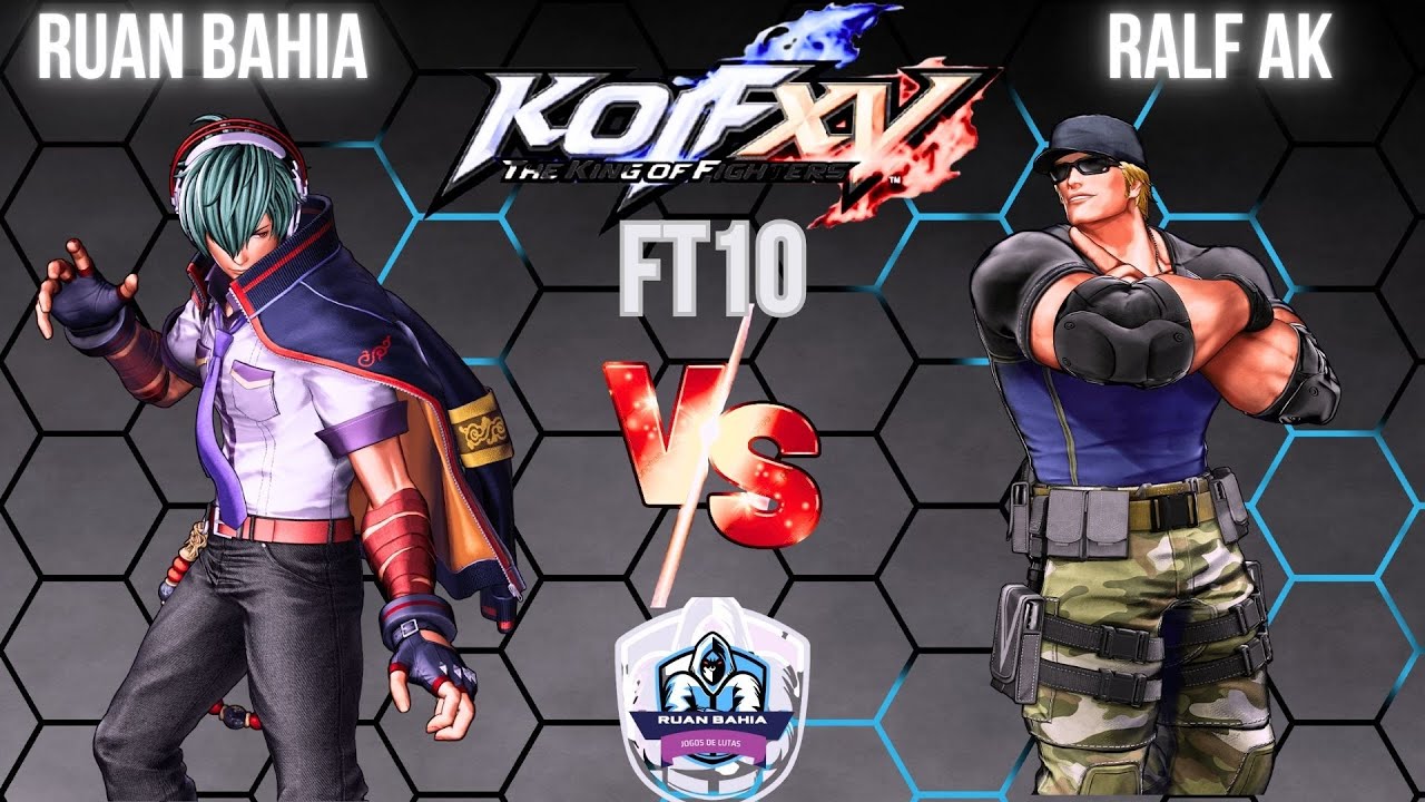 TREINAMENTO KOF XV RUAN BAHIA 🆚 RALF AK FT10  #kofxv  #kof2002 #kof98