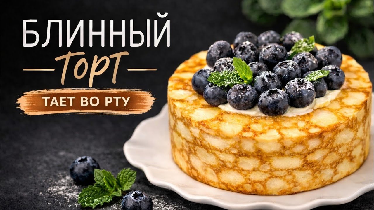 🔥 Блинный Торт который ТАЕТ во рту | Нежный рецепт