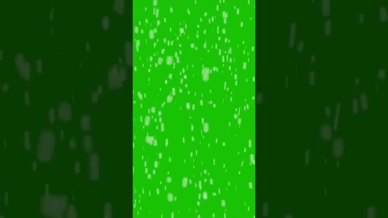 Christmas Snow Overlay Green Screen