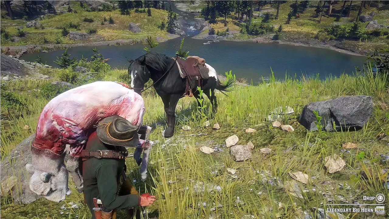 Red Dead Redemption 2 Hunting Legendary Big Horn Ram PS5 Pro