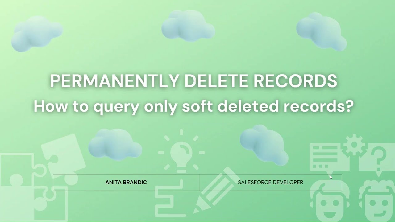 Query only soft deleted records / Database.emptyRecycleBin method Salesforce/ DeleteEvent object