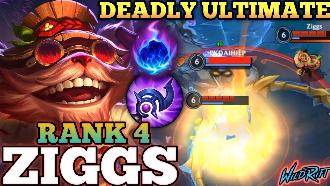 ZIGGS DEADLY BOMB BURST DMG! AGGRESSIVE MIDLANE KILLER - TOP 4 GLOBAL ZIGGS BY Ziggs - WILD RIFT