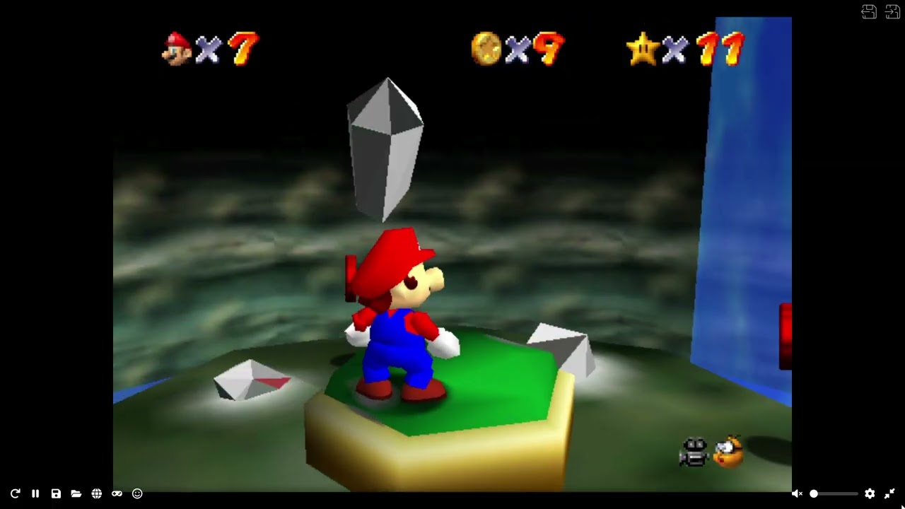 playing SM64 ep-2---unlocking metal and wing cap
