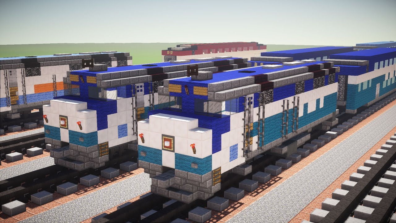 Minecraft Coaster F40PH-2C Locomotive Train Tutorial
