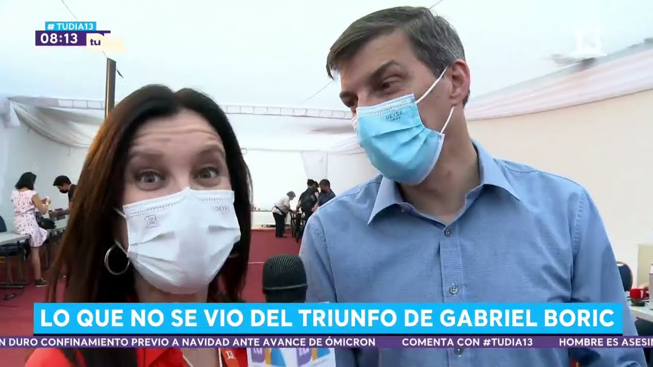 Lo que no se vio del triunfo de Gabriel Boric. Tu Día, Canal 13.
