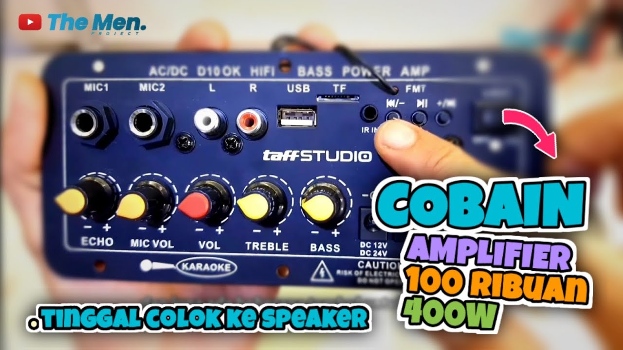 Amplifier Bluetooth 400 Watt murah dan berkualitas | review dan cara merakitnya