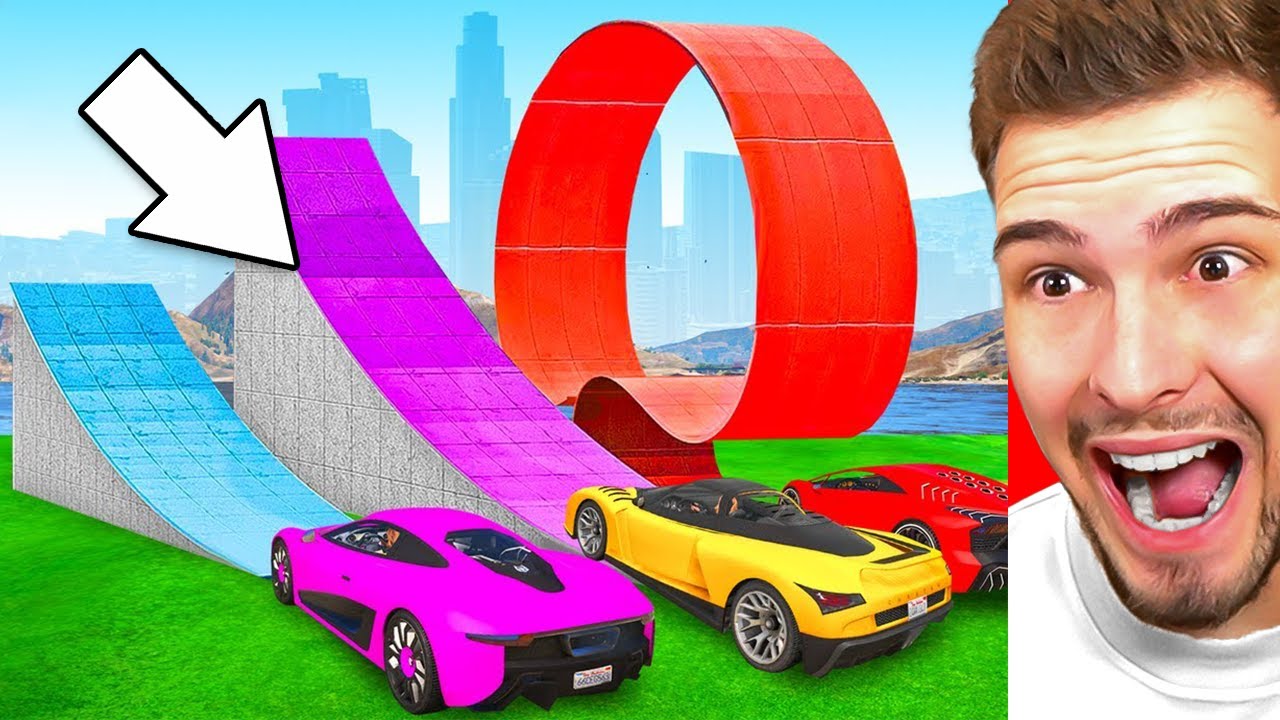 AUTOS vs. VERRÜCKTE RAMPEN CHALLENGE in GTA 5!
