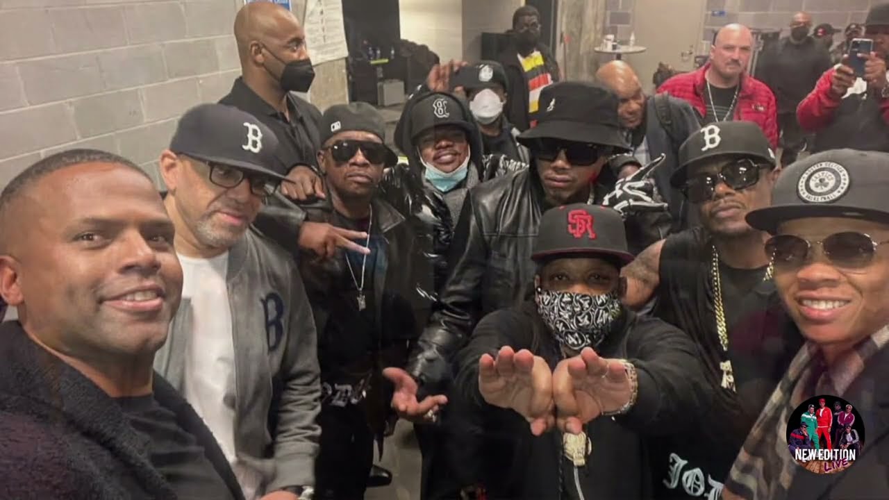 New Edition Greets Jodeci Backstage