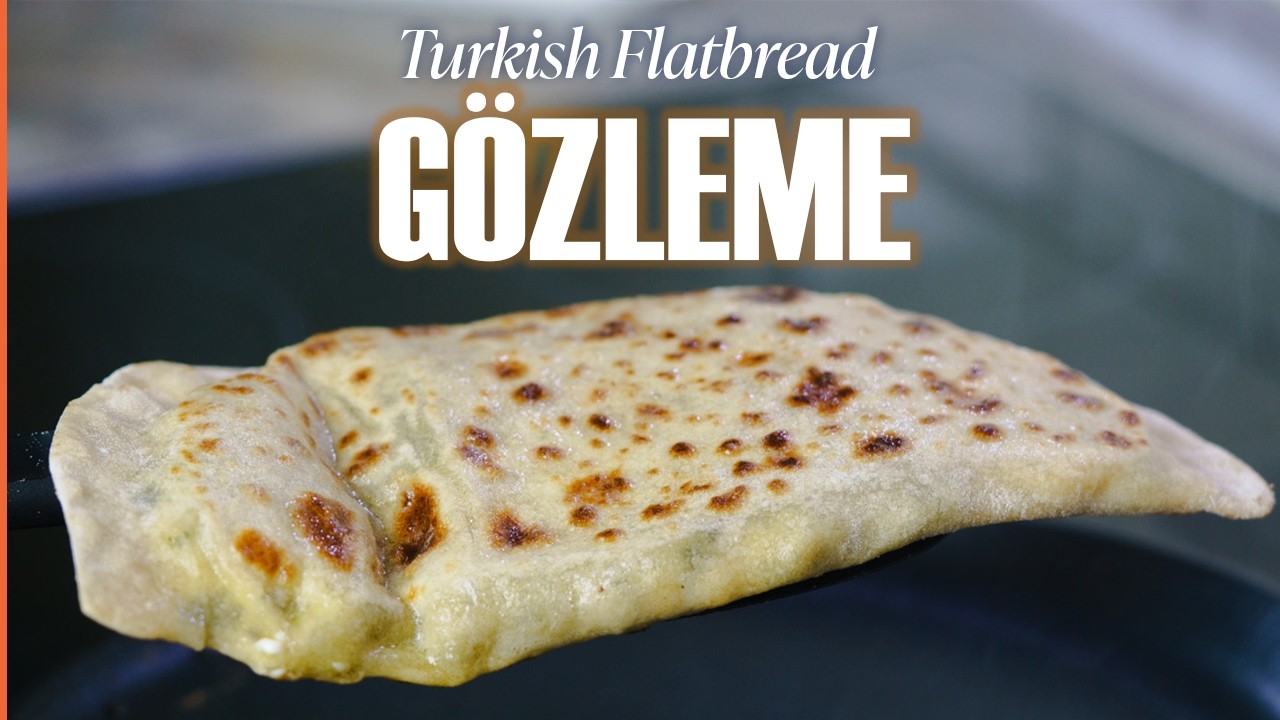 Make Turkish flatbread! 🤤 Gözleme with 2 fillings