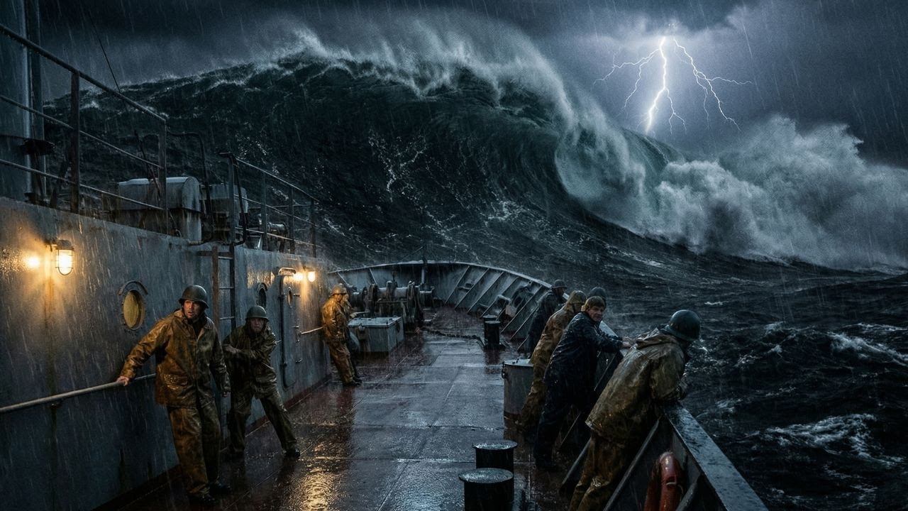 🌊 A Cargo Ship Battling the Wrath of the Southern Ocean, Colossal Waves and Relentless Storms