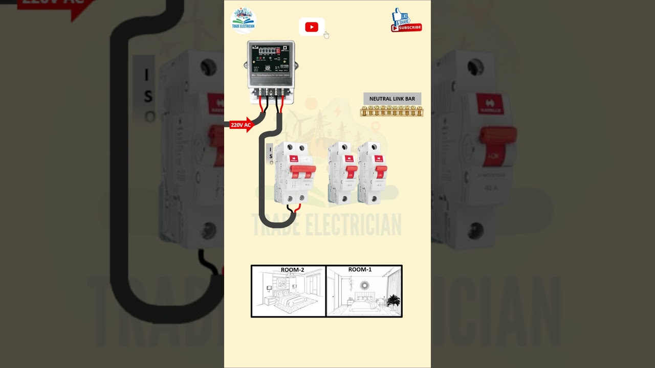 House Wiring ISOLATOR Connection || Trade Electrician