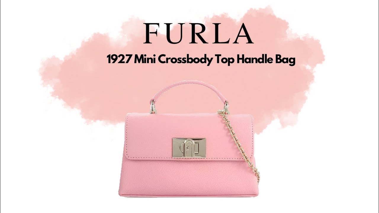 Review Furla 1927 Mini Crossbody Top Handle Bag - a mini Hermes Kelly dupe 😁 doesn't fit a Pro Max