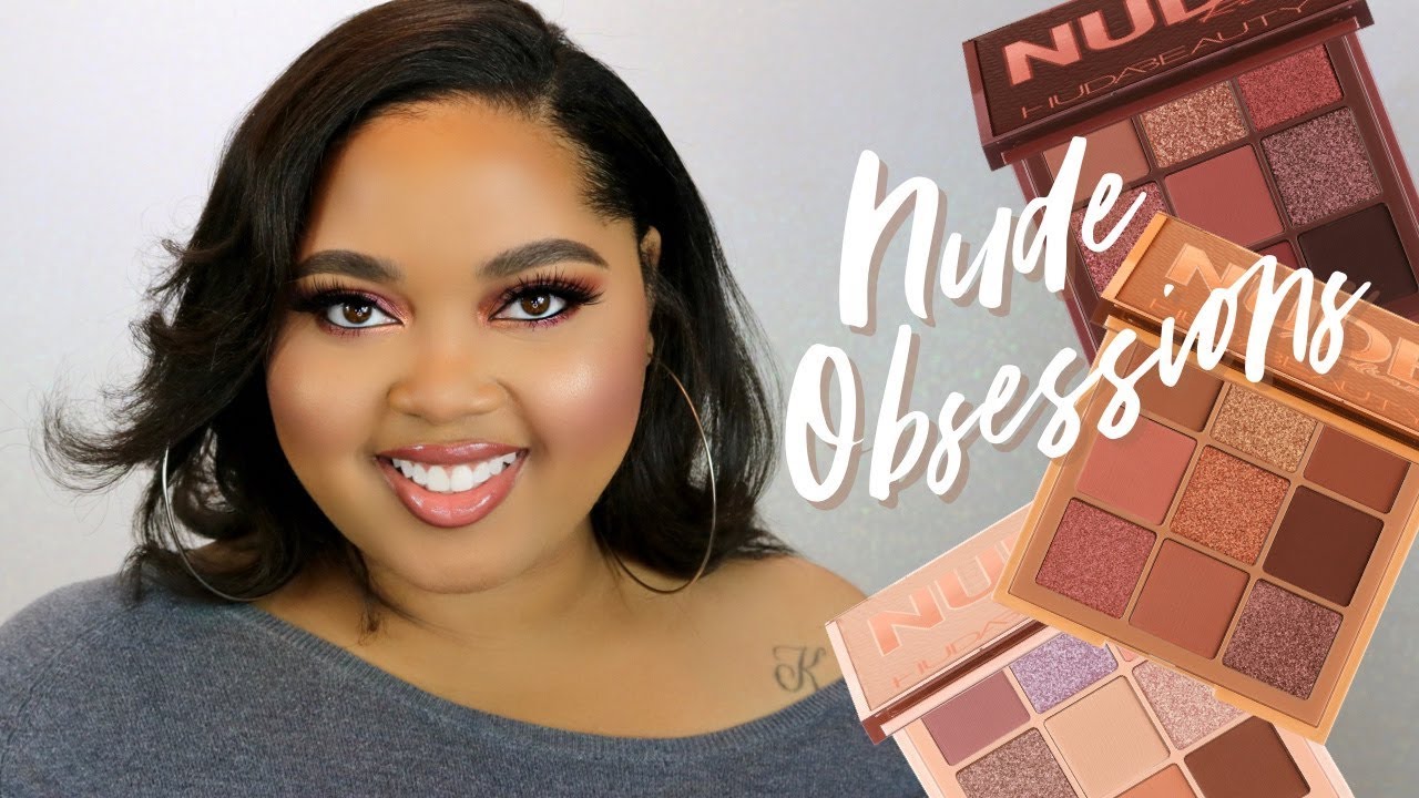 Huda Beauty Nude Obsessions Palettes Overview + 3 Eye Looks | Light, Med, & Rich
