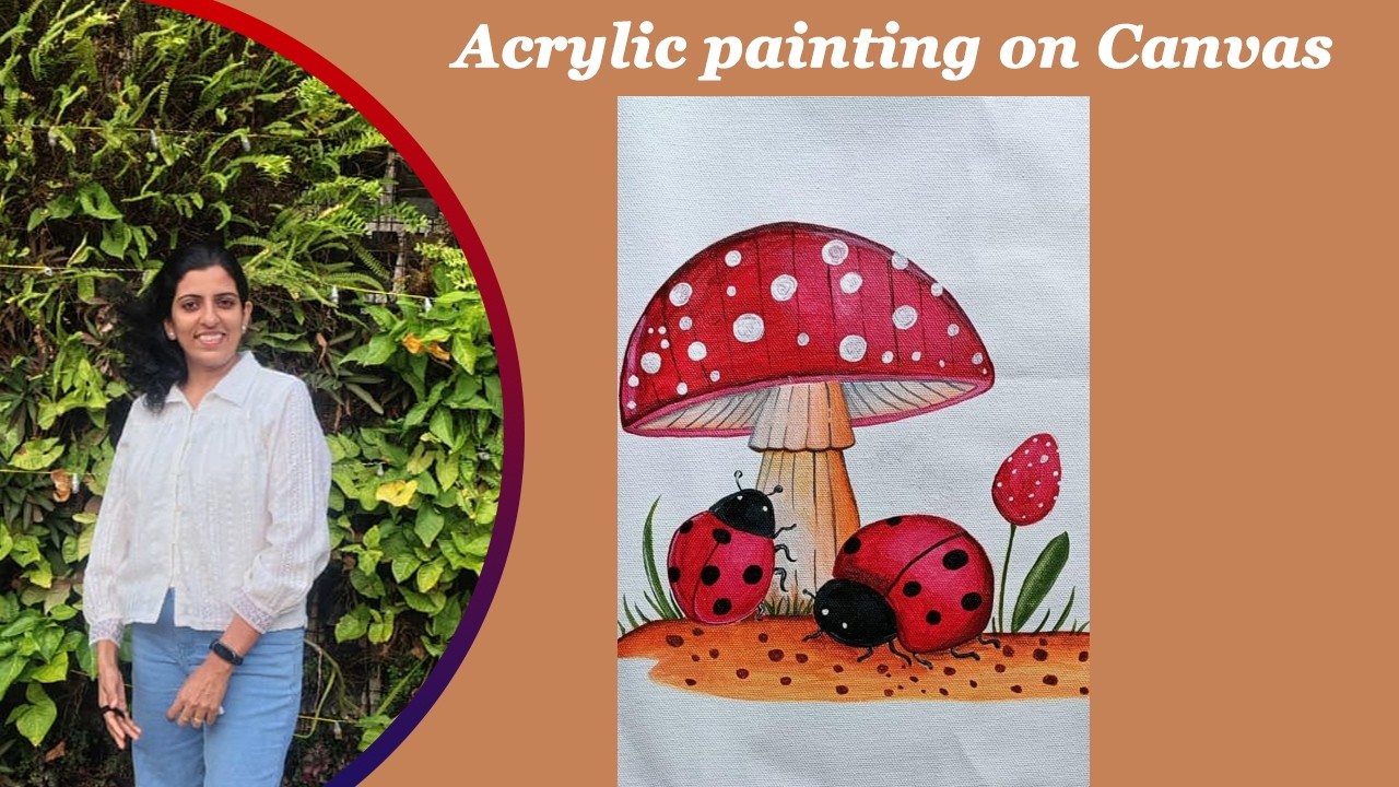 Easy Acrylic Painting Idea on canvas step by step 🥰  l #acrylic paintng l Fashion and Passion