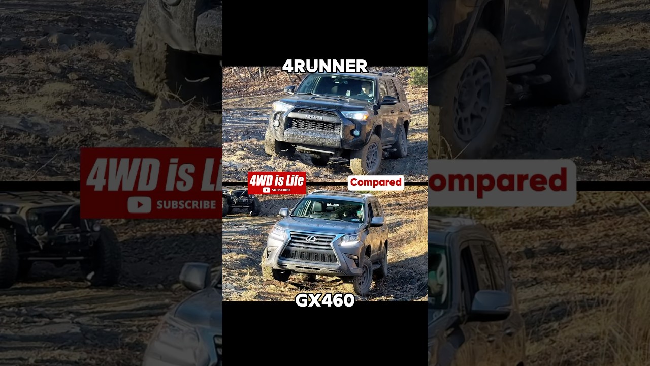 Toyota 4Runner vs Lexus GX460 - Offroad comparison  #4runner #GX460 #offroad
