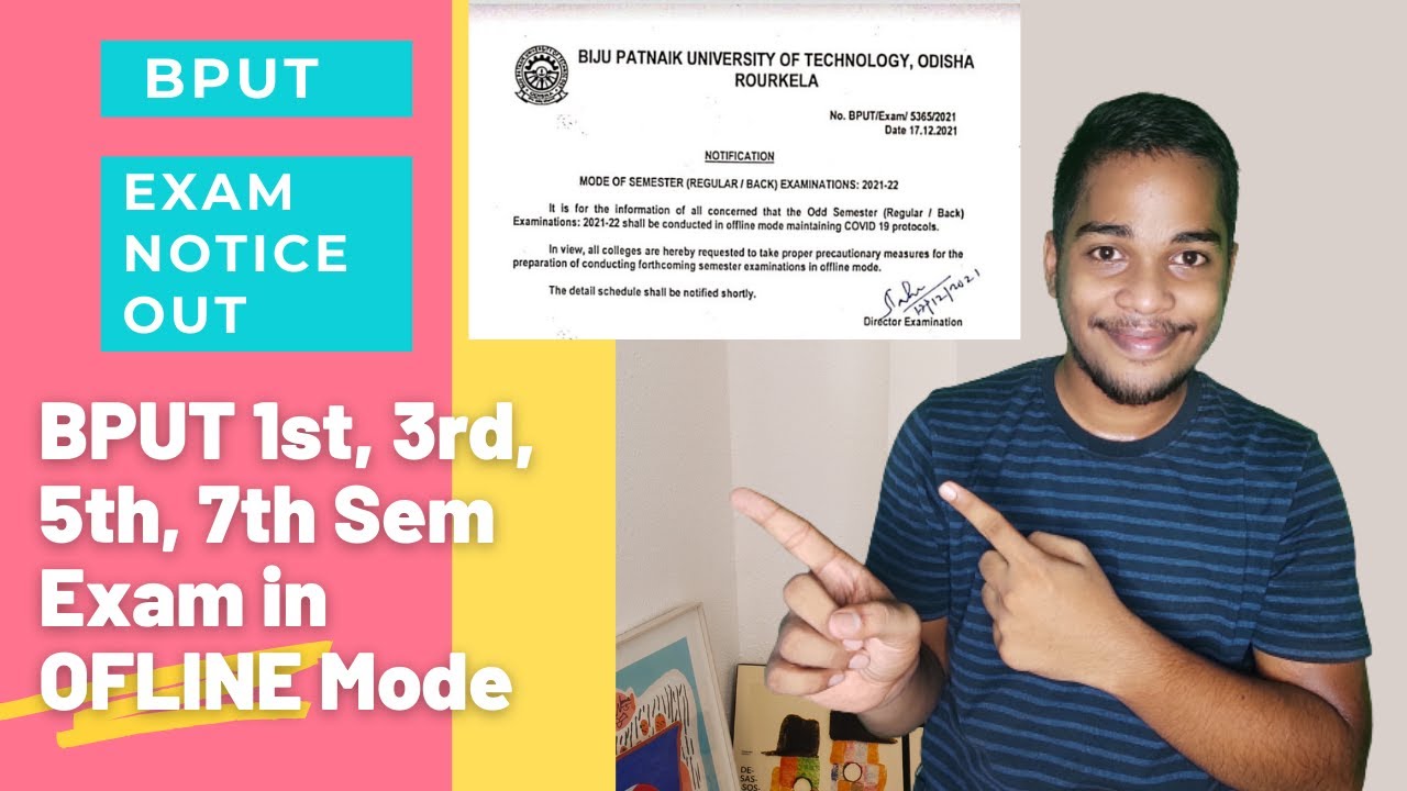 Bput 1st, 3rd, 5th, 7th sem exam in ofline mode||Notice out for Bput odd sem exam 🔥