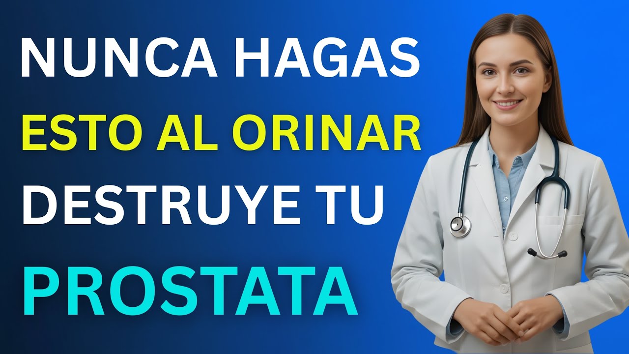 NUNCA HAGAS ESTO AL ORINAR (Destruye silenciosamente tu próstata) │Dra. Veronica Salgado
