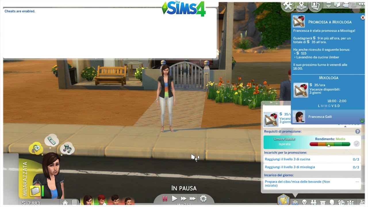 The Sims 4 - Trucchi e codici - Come essere promossi al lavoro e sbloccare i premi delle carriere