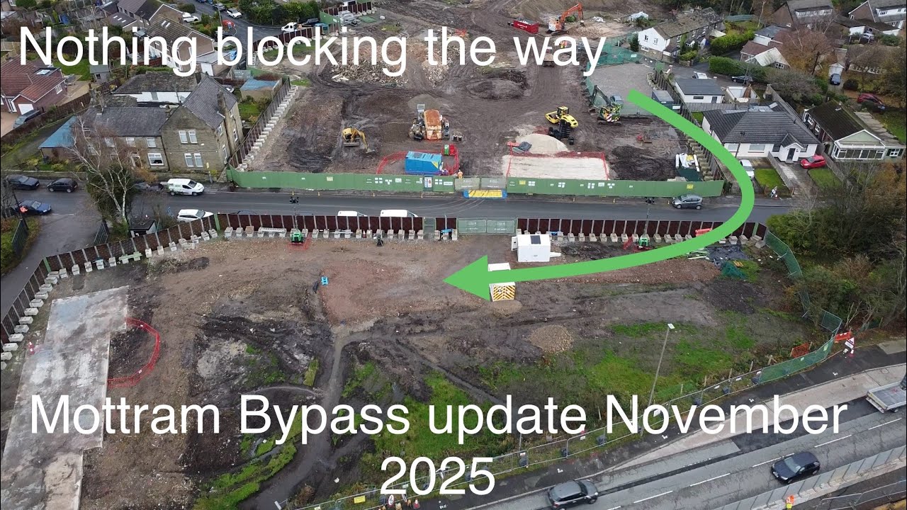Обновление объездной дороги Моттрам, ноябрь 2025 г. | Проект развития дорог A57